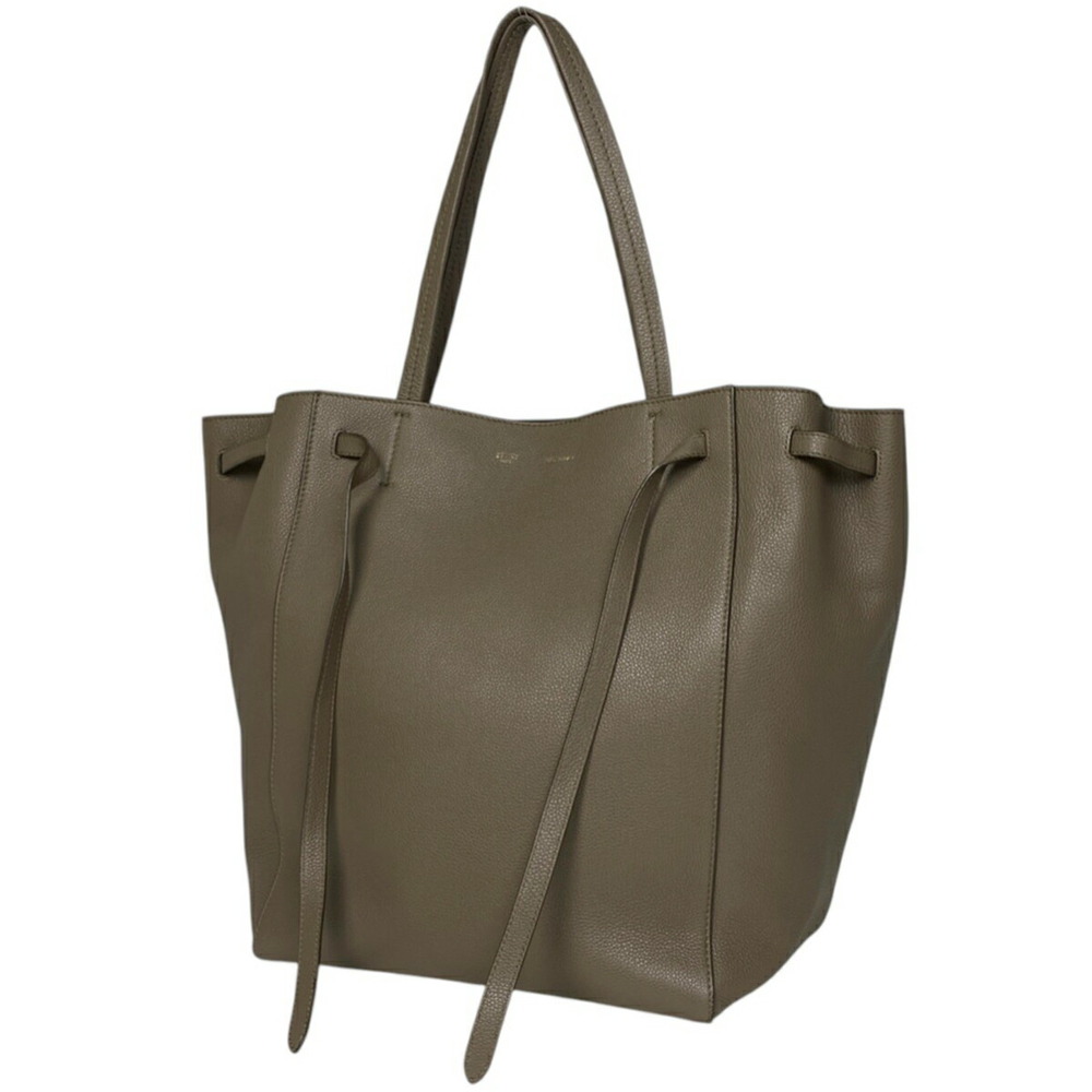 Celine Cabas Phantom Tote Bag Handbag Shoulder Leather Brown